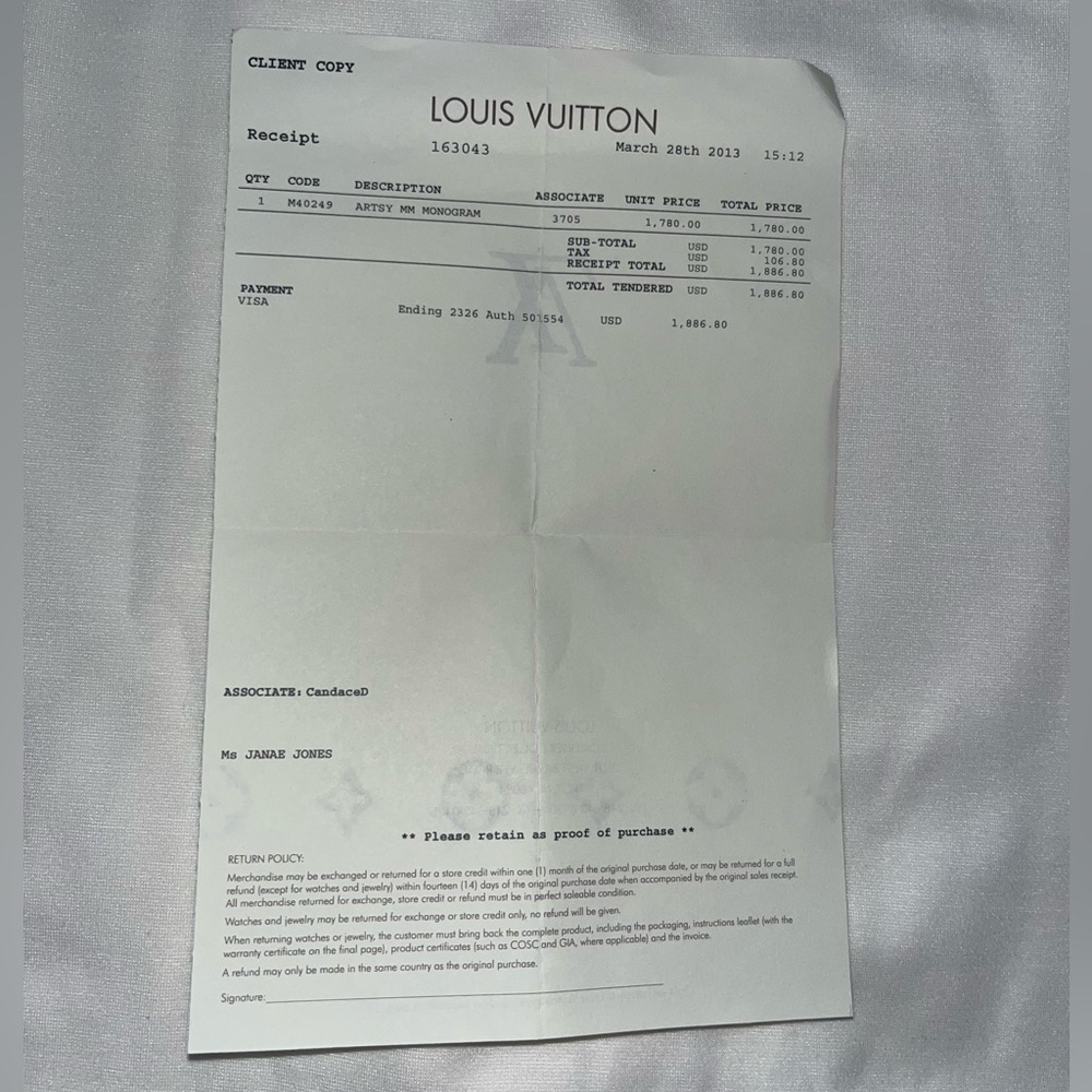 Louis Vuitton Artsy MM - Picture 9 of 9